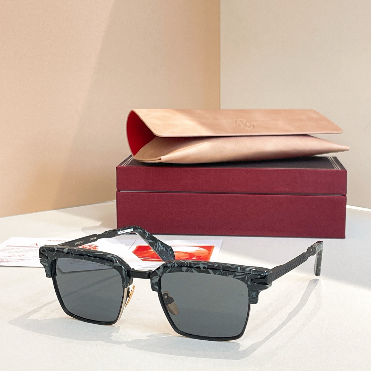 JACQUES MARIE MAGE ALIN Men's Women's Square Acetate Titanium Sunglasses UV400 Prescription