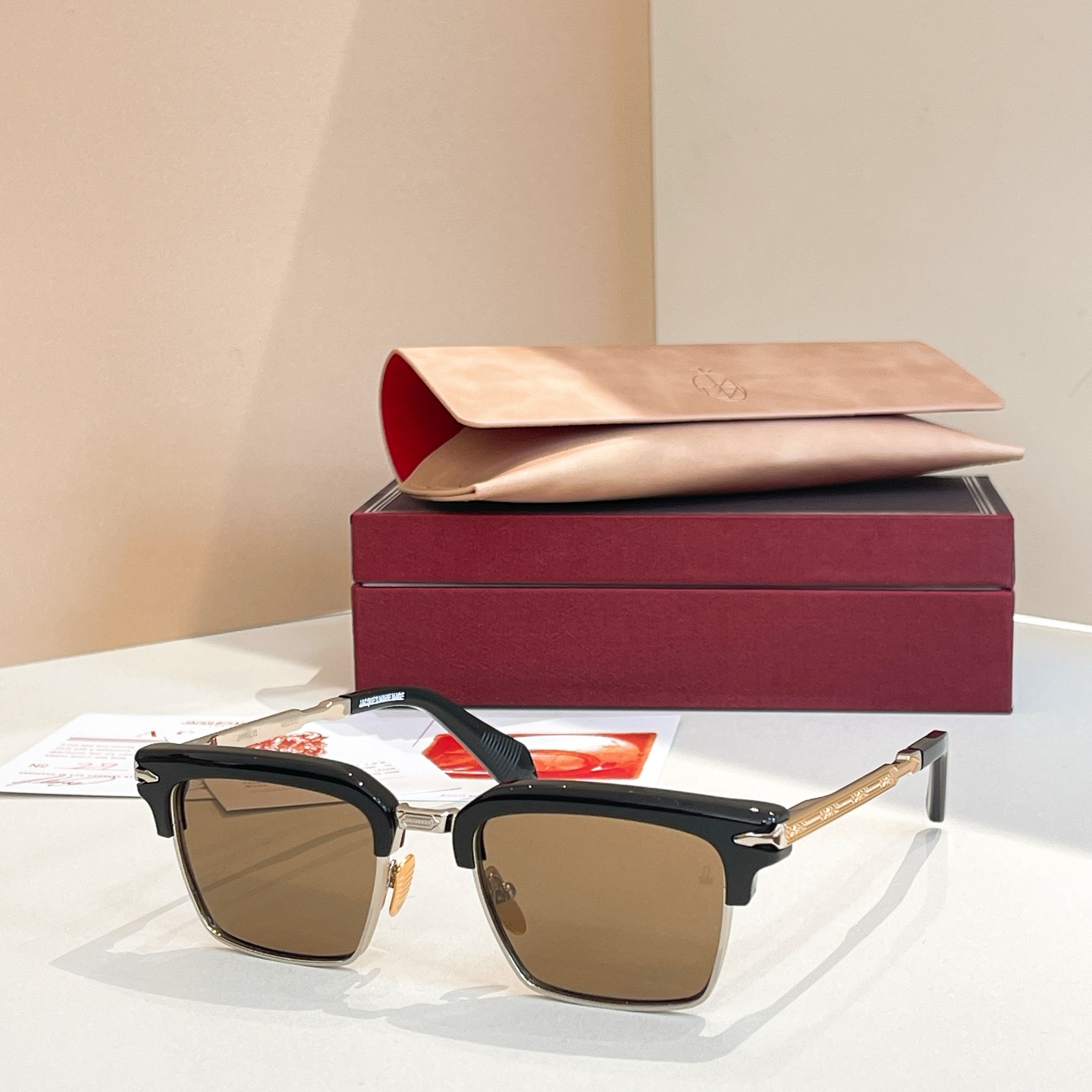 JACQUES MARIE MAGE ALIN Men's Women's Square Acetate Titanium Sunglasses UV400 Prescription