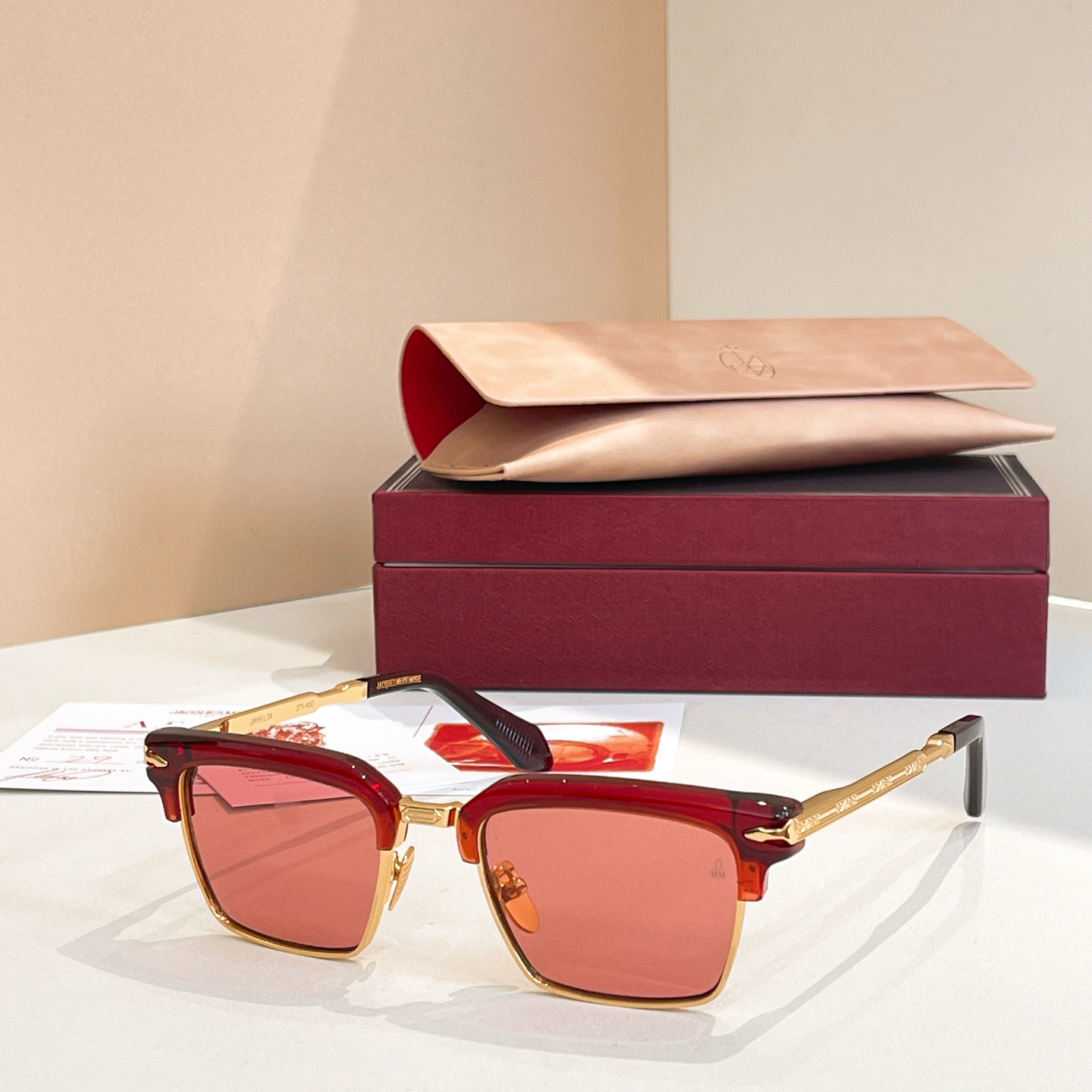 JACQUES MARIE MAGE ALIN Men's Women's Square Acetate Titanium Sunglasses UV400 Prescription