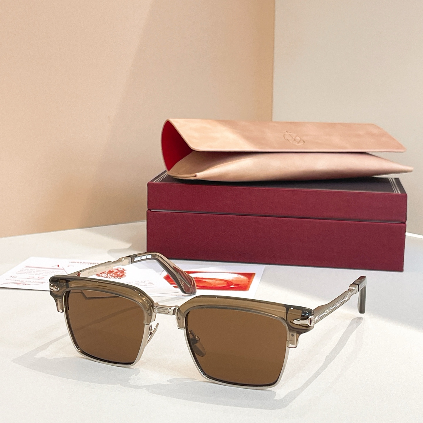 JACQUES MARIE MAGE ALIN Men's Women's Square Acetate Titanium Sunglasses UV400 Prescription