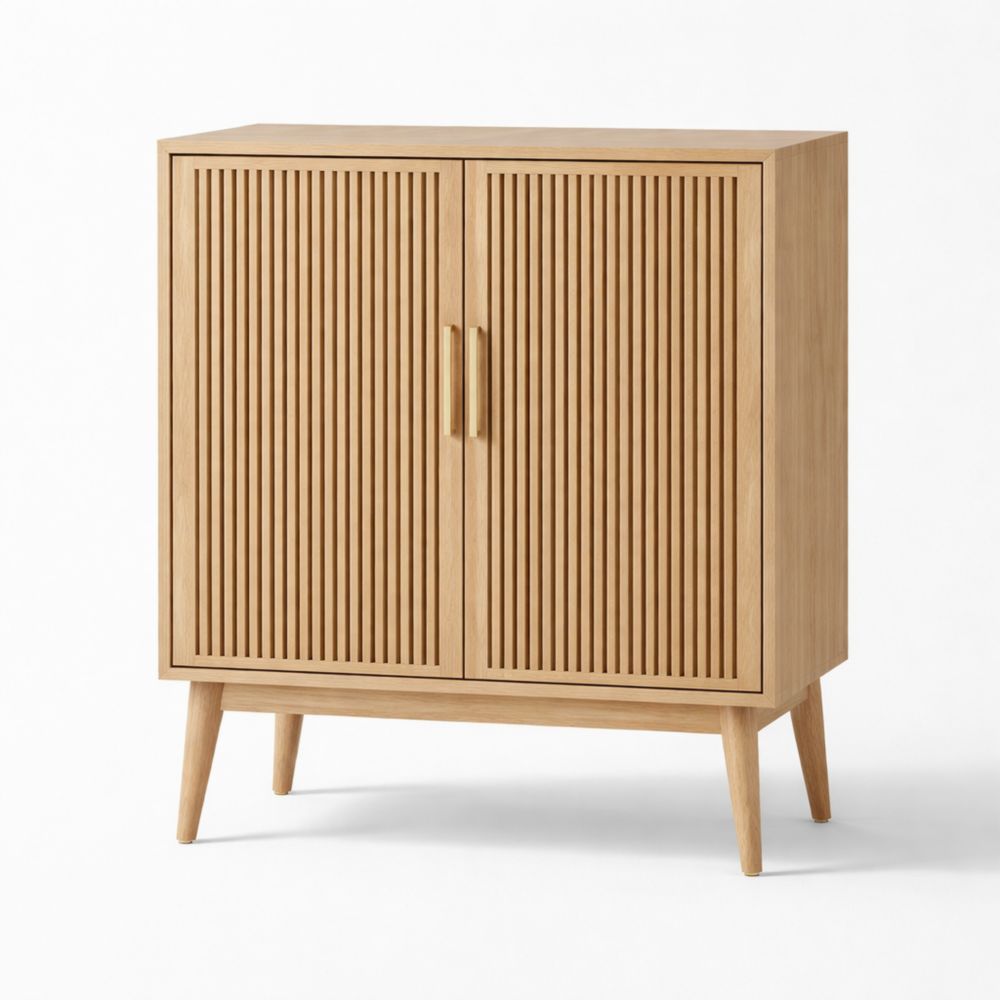 Credenza due ante legno massello rovere 80cm-Aestivara