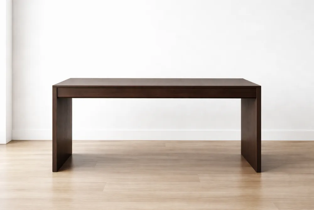 Table rectangulaire en bois marron 180x90x75 cm