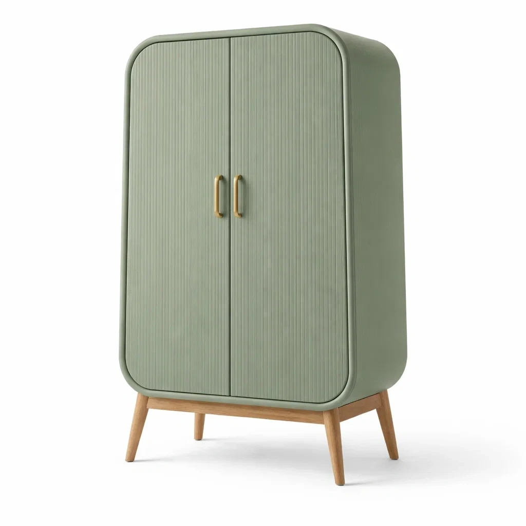 Armadio Moderno Verde Salvia-habistay