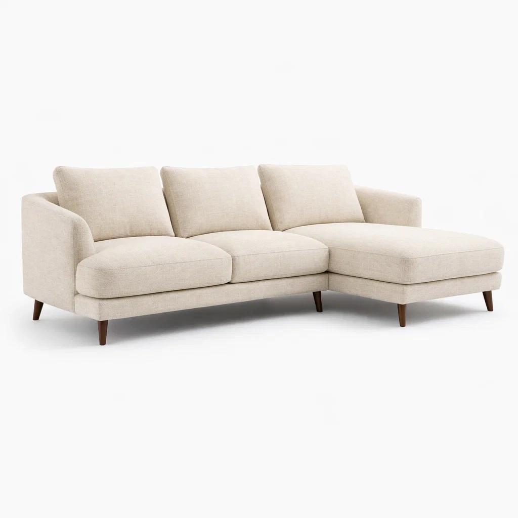 Divano Angolare Beige Classico-habistay