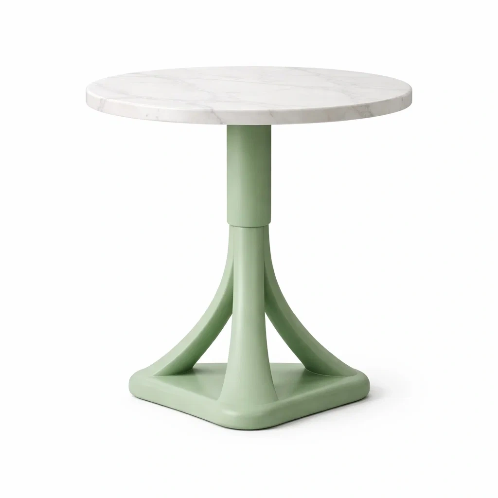 Tavolino rotondo con base centrale-habistay