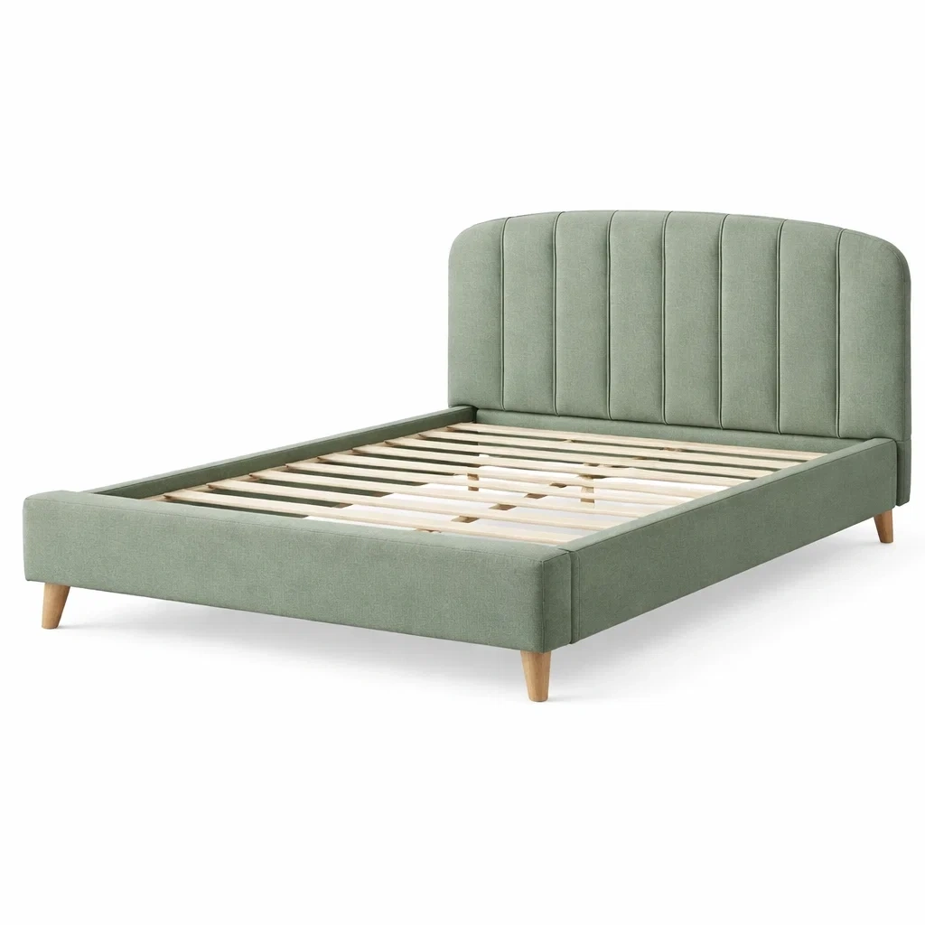 Letto imbottito con testiera verticale-habistay