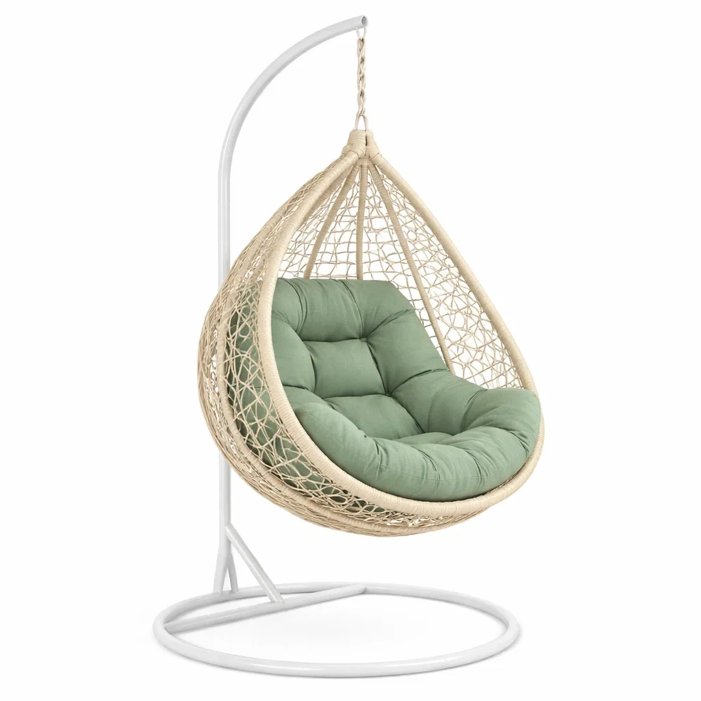 Poltrona a uovo sospesa con supporto-habistay