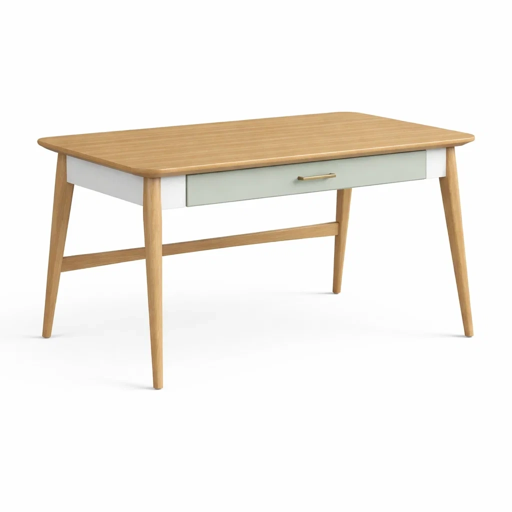 Scrivania con cassetto bicolore-habistay