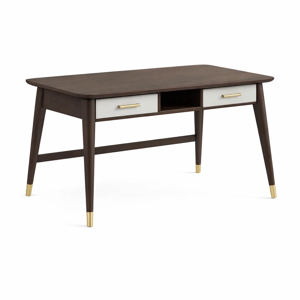 Scrivania con doppio cassetto-habistay