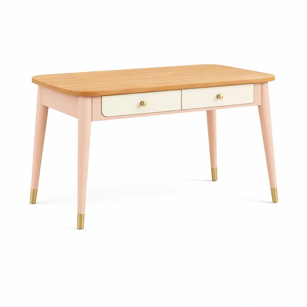 Scrivania con doppio cassetto-habistay