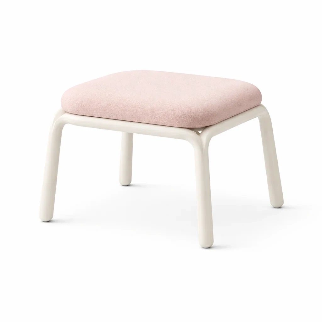 Sedia imbottita con struttura arrotondata-habistay