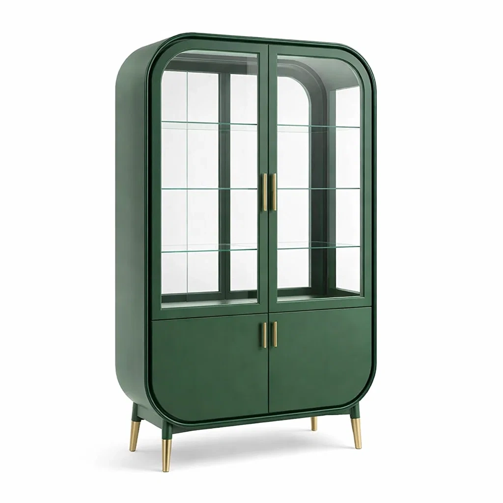 Vetrina Moderna Verde Scuro-demviro