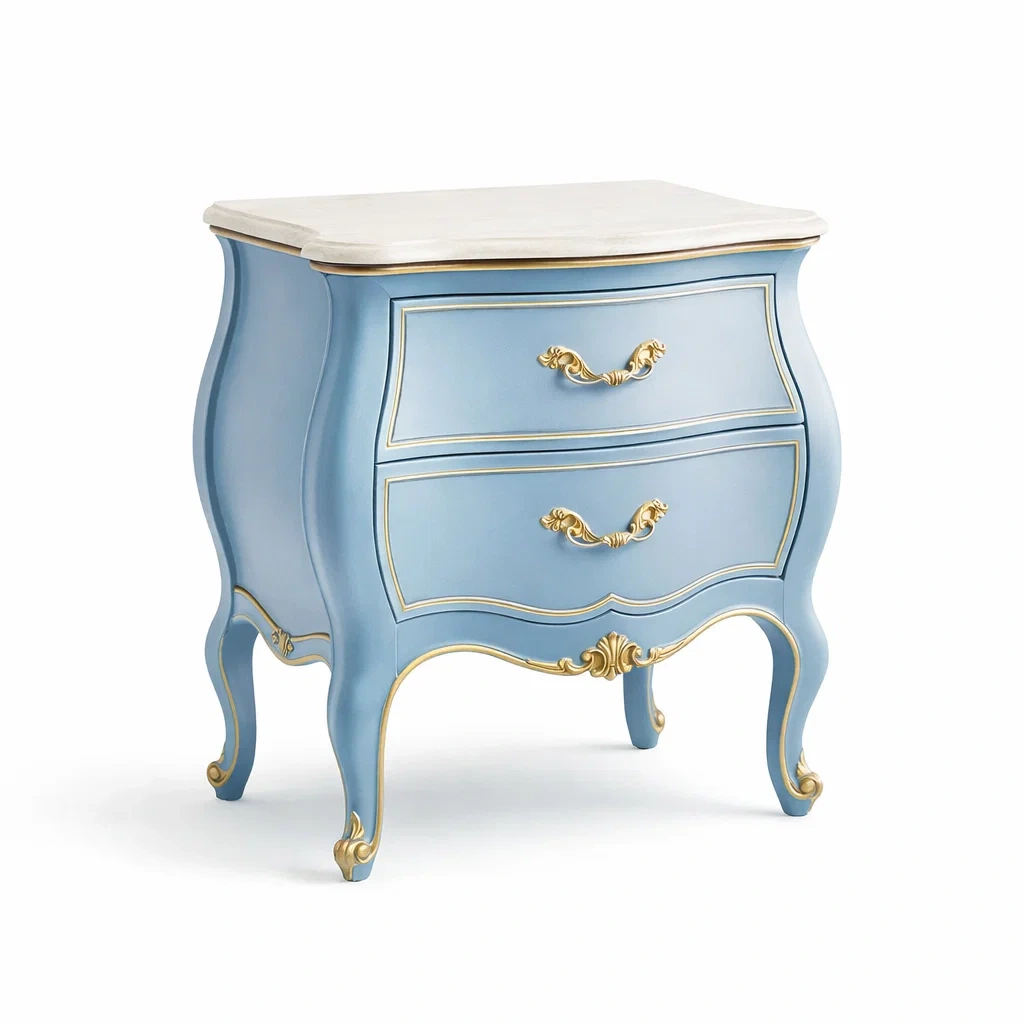 Armadio da stoccaggio classico in legno blu-demviro