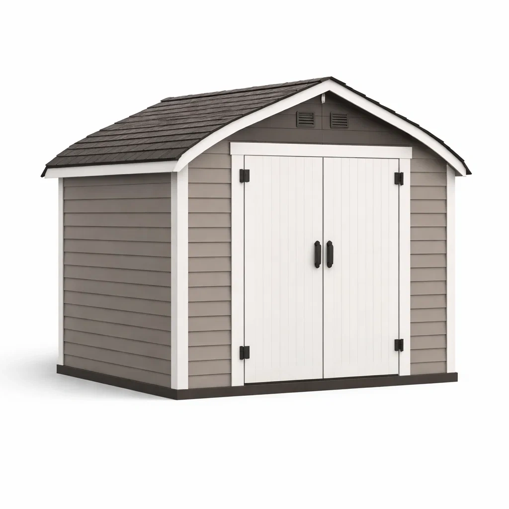 Casetta da esterno compatta con porte lisce-demviro