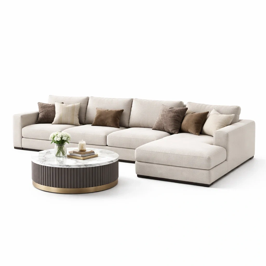 Set di Divani Modulare con Tavolino Centrale-demviro