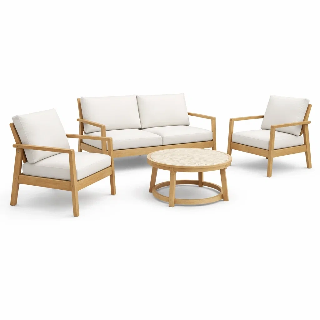 Set di Divani Minimal con Tavolino Rotondo-demviro