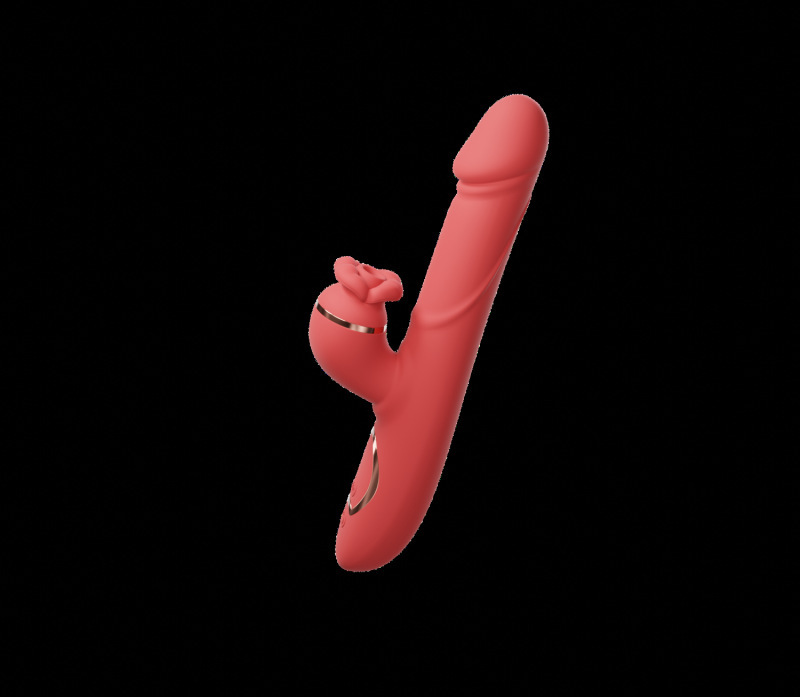 GALAKU Flame Red Lip Dual Vibration Multifunctional APP Remote Control Female Masturbator Sucking/Tongue Licking Vibrator