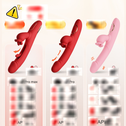 GALAKU Flame Red Lip Dual Vibration Multifunctional APP Remote Control Female Masturbator Sucking/Tongue Licking Vibrator