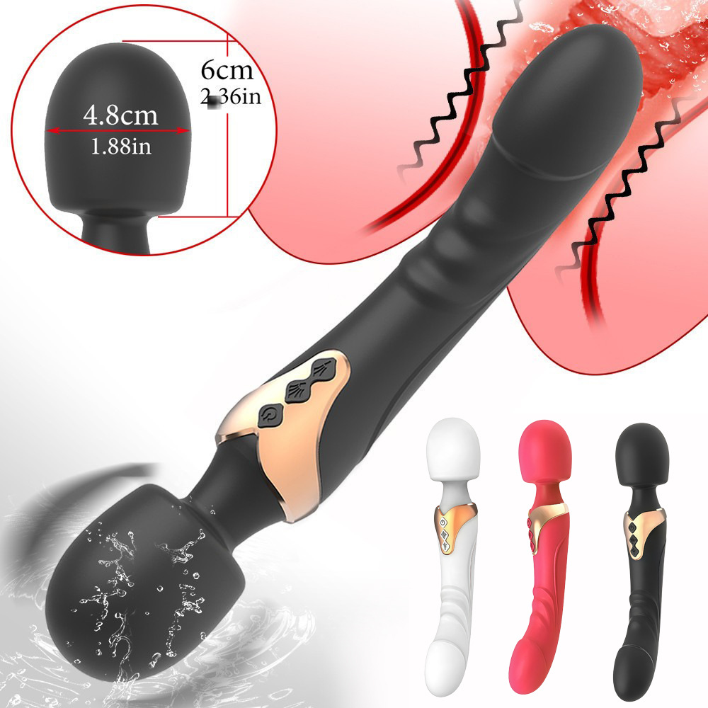 Women's dual-head strong vibration AV vibrator, female G-spot masturbation massage toy, wholesale products, foreign trade cross-border hot item