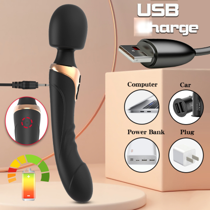 Women's dual-head strong vibration AV vibrator, female G-spot masturbation massage toy, wholesale products, foreign trade cross-border hot item