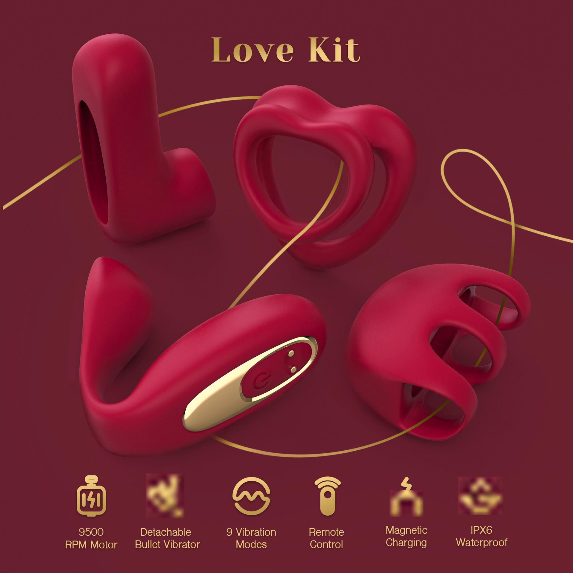 LOVE Remote Couple Interactive Kit with App Control
