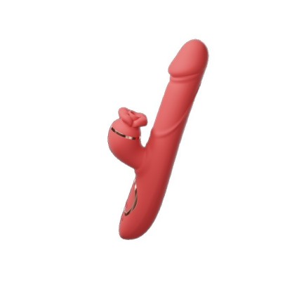 GALAKU Flame Red Lip Dual Vibration Multifunctional APP Remote Control Female Masturbator Sucking/Tongue Licking Vibrator