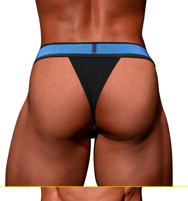 New Modal Laser Cut Sexy Low Waist Hollow Out Design Men's Thong MP259