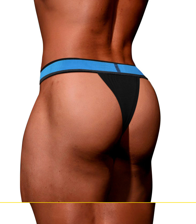 New Modal Laser Cut Sexy Low Waist Hollow Out Design Men's Thong MP259