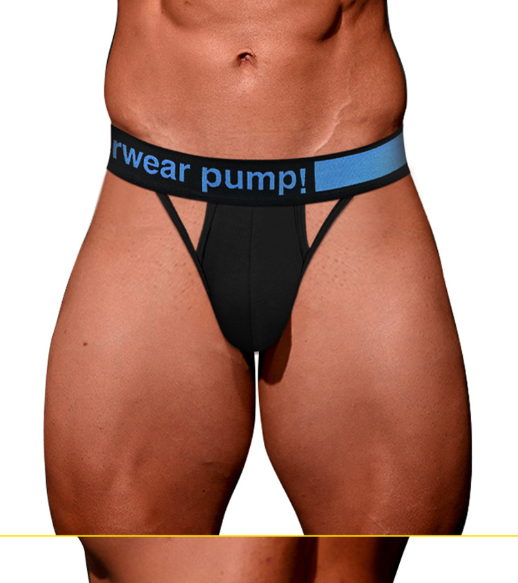 New Modal Laser Cut Sexy Low Waist Hollow Out Design Men's Thong MP259