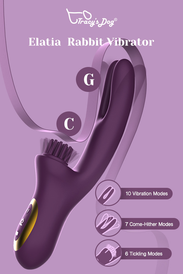 Elatia Thrusting Rabbit Vibrator with 10 Modes