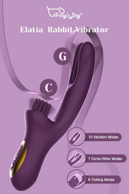 Elatia Thrusting Rabbit Vibrator with 10 Modes