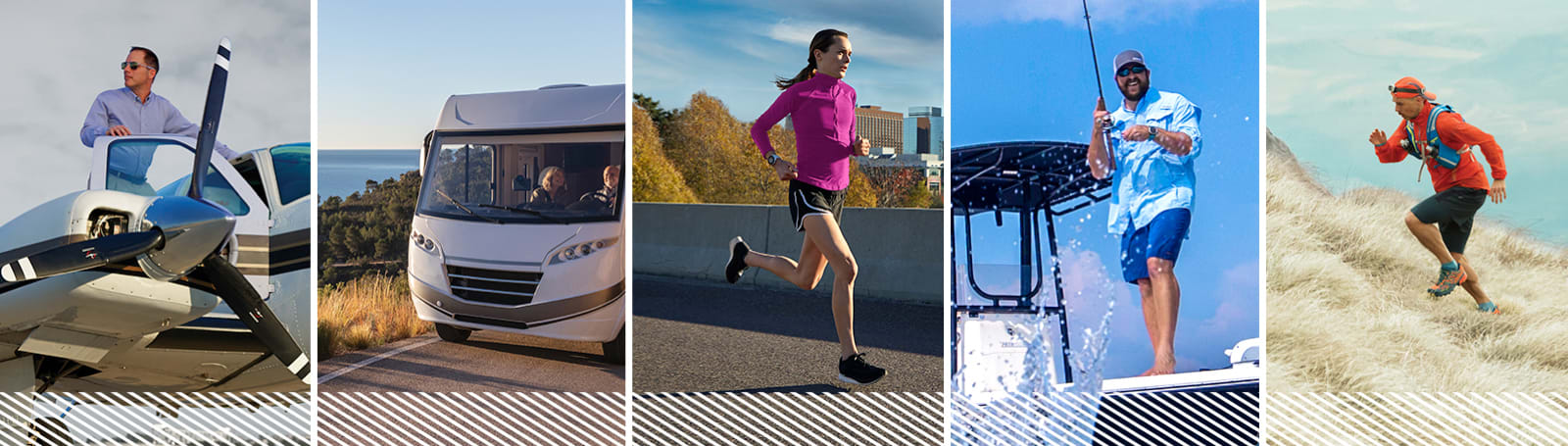 O společnosti Garmin Lifestyle Obr&aacute;zek představuj&iacute;c&iacute; letectv&iacute;, automobilov&yacute; průmysl, fitness, n&aacute;mořn&iacute; aktivity a outdoorov&eacute; aktivity