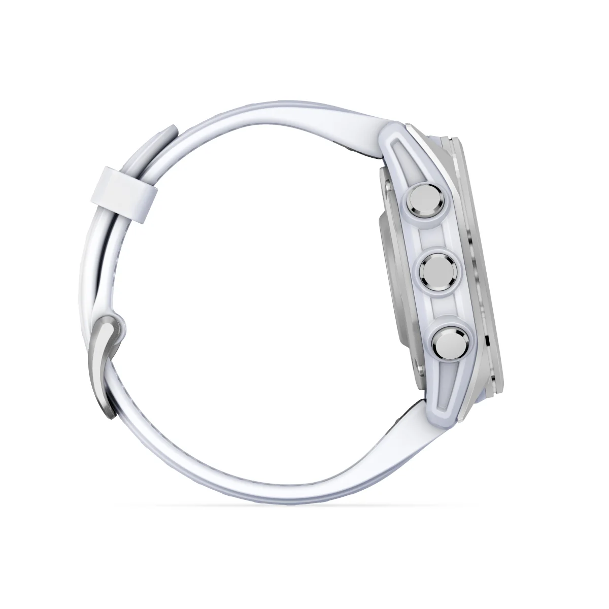 fēnix® 8 – 43 mm, AMOLED Silver / Whitestone se silikonovým řemínkem.  Kód Produktu010-02903-00