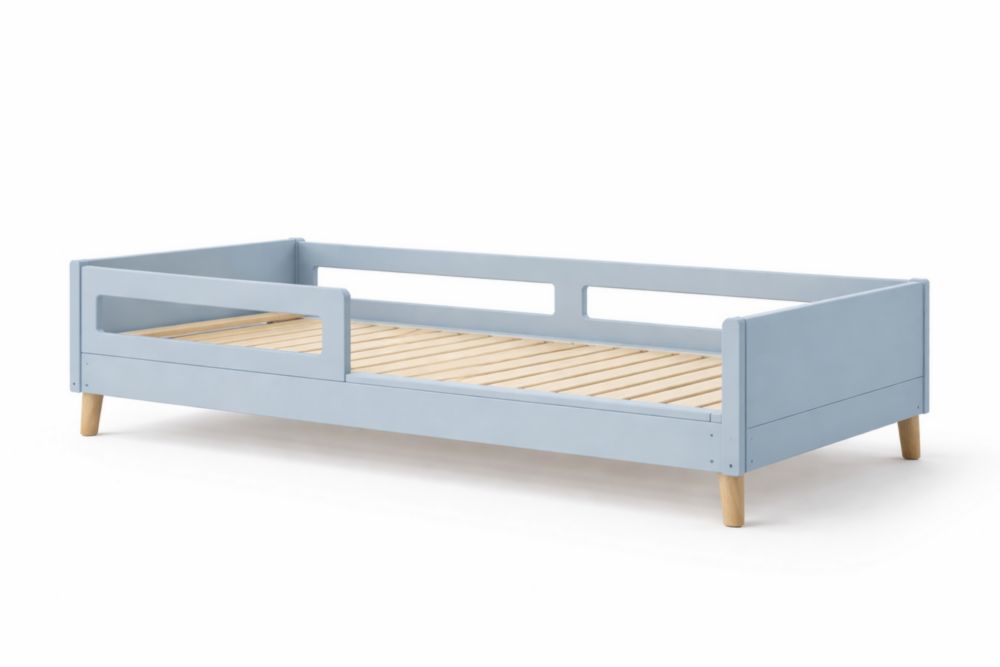 Lit Enfant Bois Bleu 200x90 cm