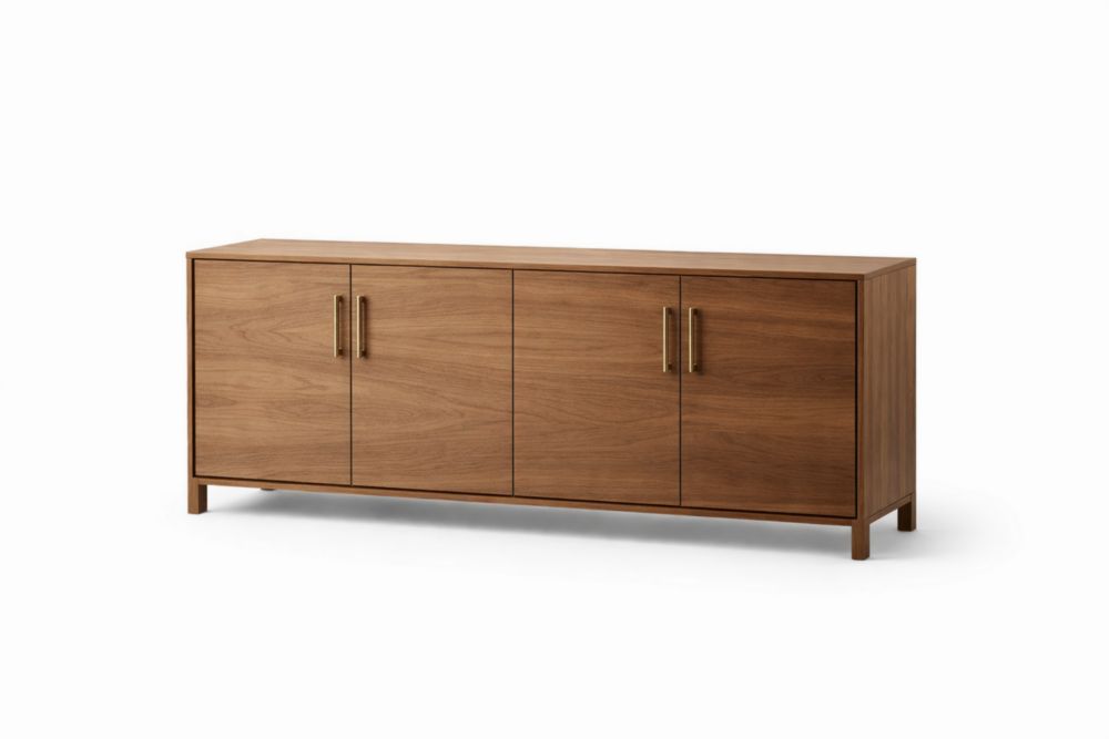 Buffet en bois de noyer 180 cm avec quatre portes