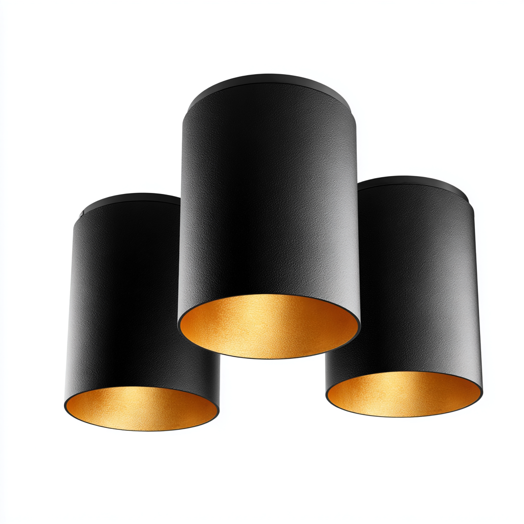 Deckenleuchte Metall 28x28x18 cm - schwarz - gold - modernes Design - geeignet für Innenräume-Roomuphub