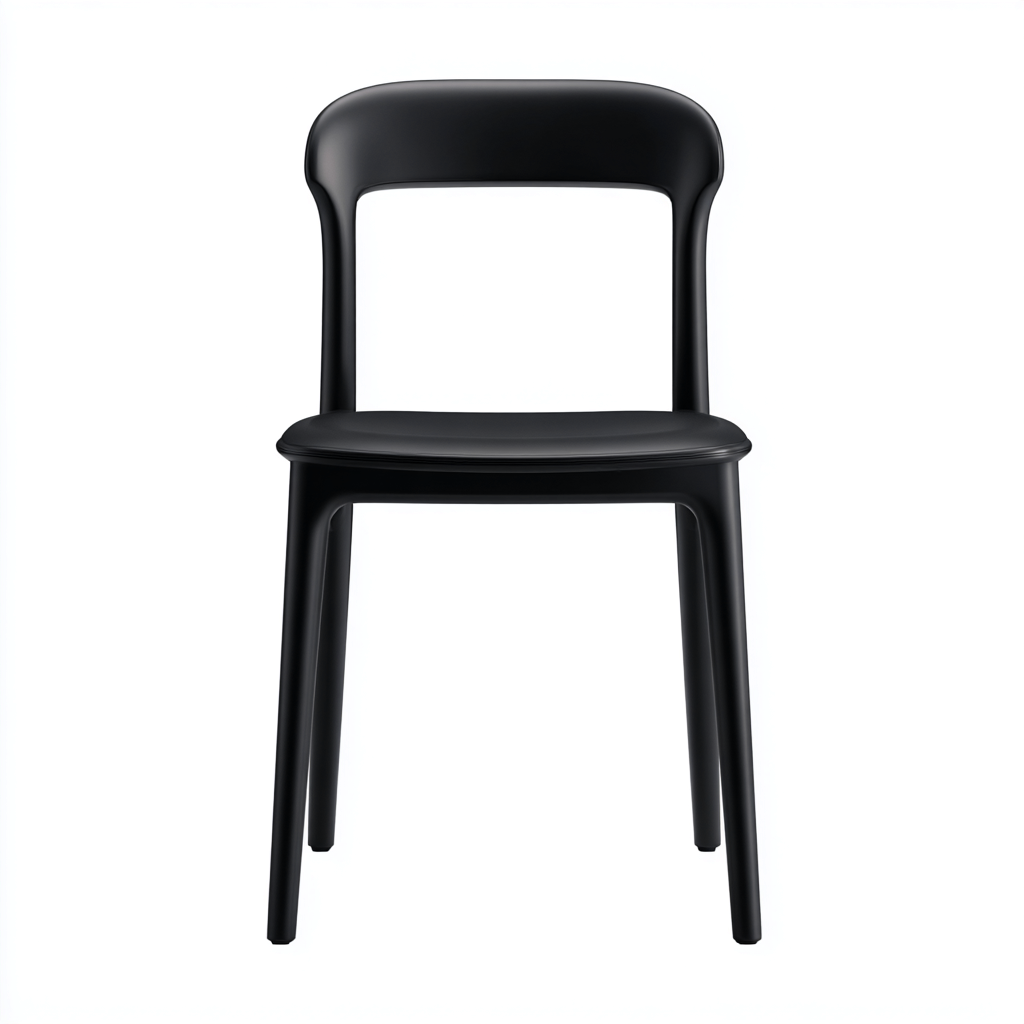 Gartenstuhl Kunststoff 45x50x82 cm - Schwarz - Modernes Design - Für Garten geeignet-Roomuphub