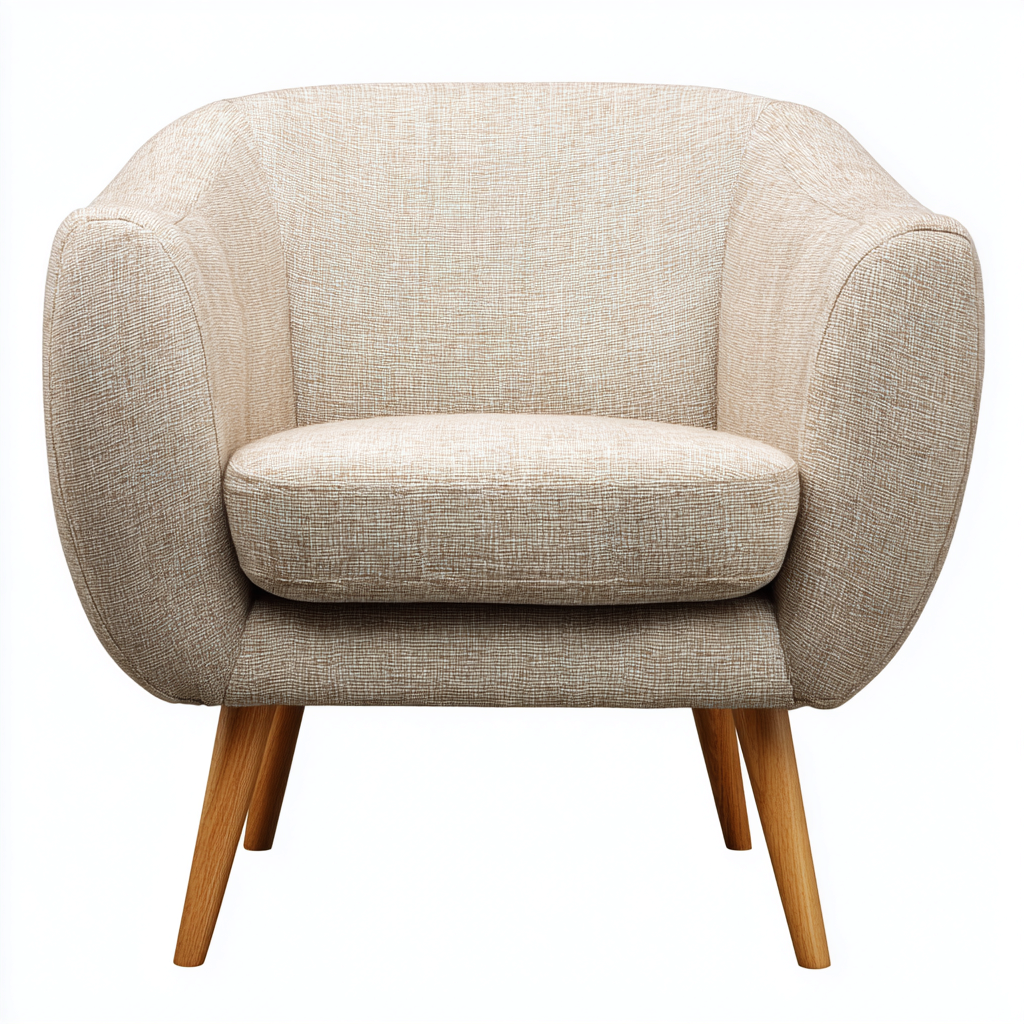 Sessel Stoff 80x78x85 cm - Beige - Modernes Design für Wohnzimmer-Roomuphub