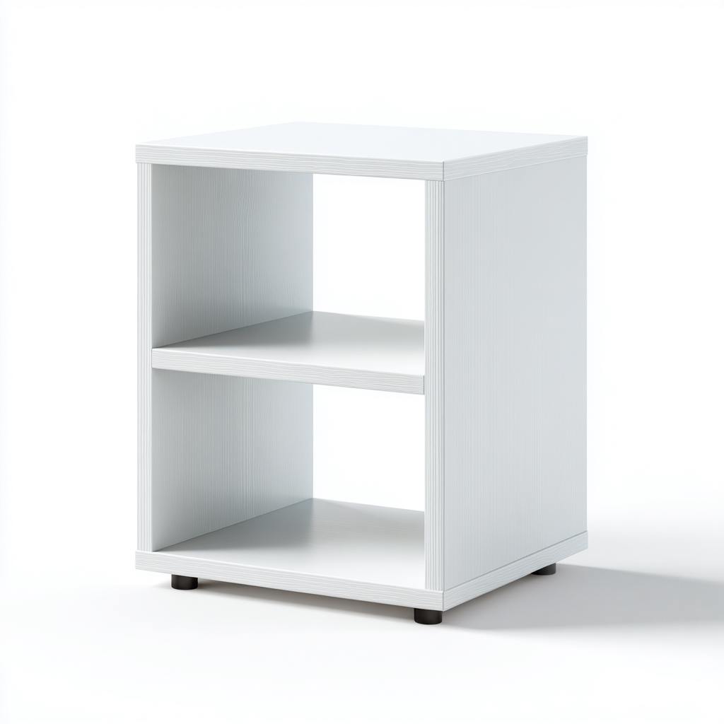 Schuhschrank Holz 45x30x60 cm - weiß - minimalistisches Design - geeignet für den Eingangsbereich-Roomuphub