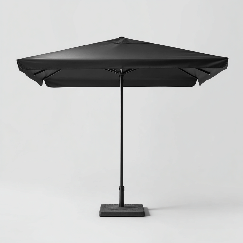 Sonnenschirm Metall - Polyester 260x260 cm - Schwarz - Modernes Design für den Außenbereich-Roomuphub