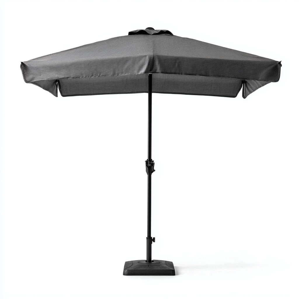 Sonnenschirm Metall - Polyester 240x240 cm - Schwarz - Modernes Design für den Außenbereich-Roomuphub