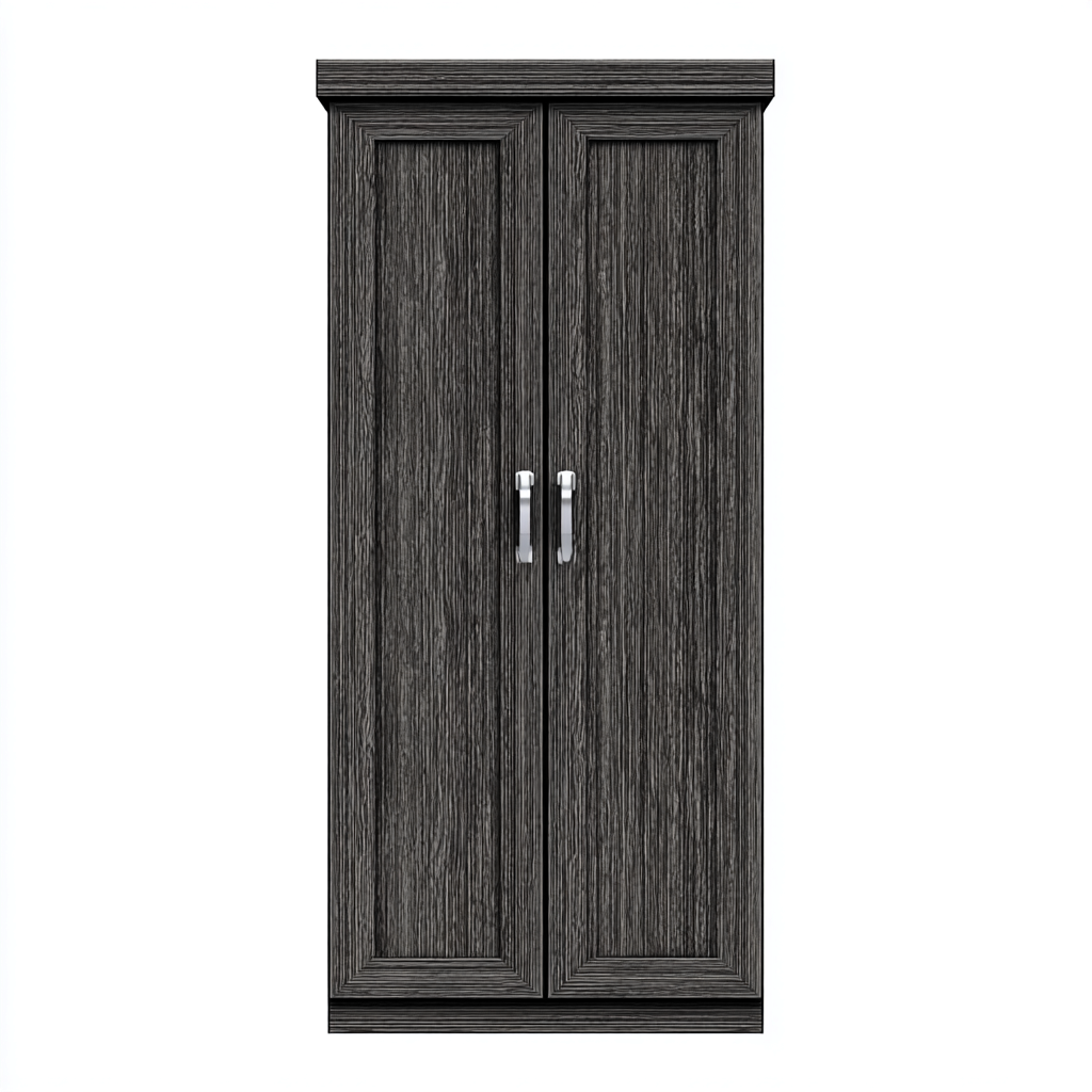 Aktenschrank Holzwerkstoff 120x50x190 cm - Dunkelgrau - Modernes Design für Büro-Roomuphub