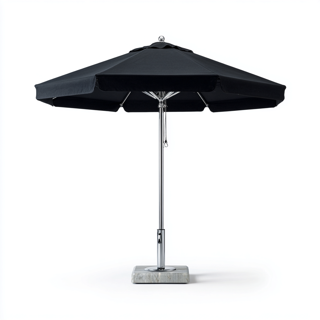 Sonnenschirm Metall - Polyester 250x250 cm - Schwarz - Modernes Design für den Außenbereich-Roomuphub