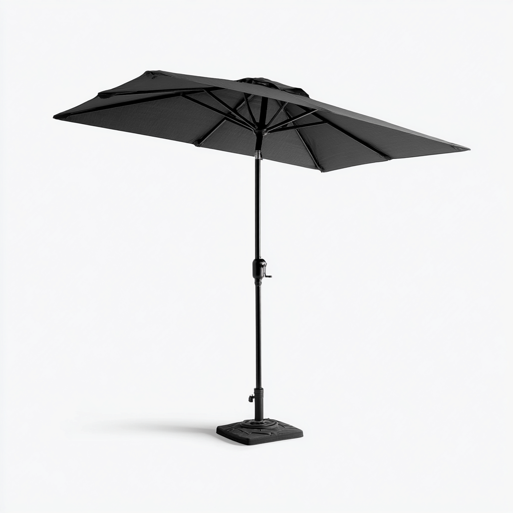 Sonnenschirm Metall - Polyester 260x260 cm - Schwarz - Neigbares modernes Design für den Außenbereich-Roomuphub