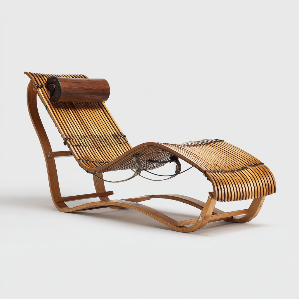 Sonnenliege aus Holz 205x72x90 cm - natur - ergonomisches Design für Garten geeignet-Roomuphub