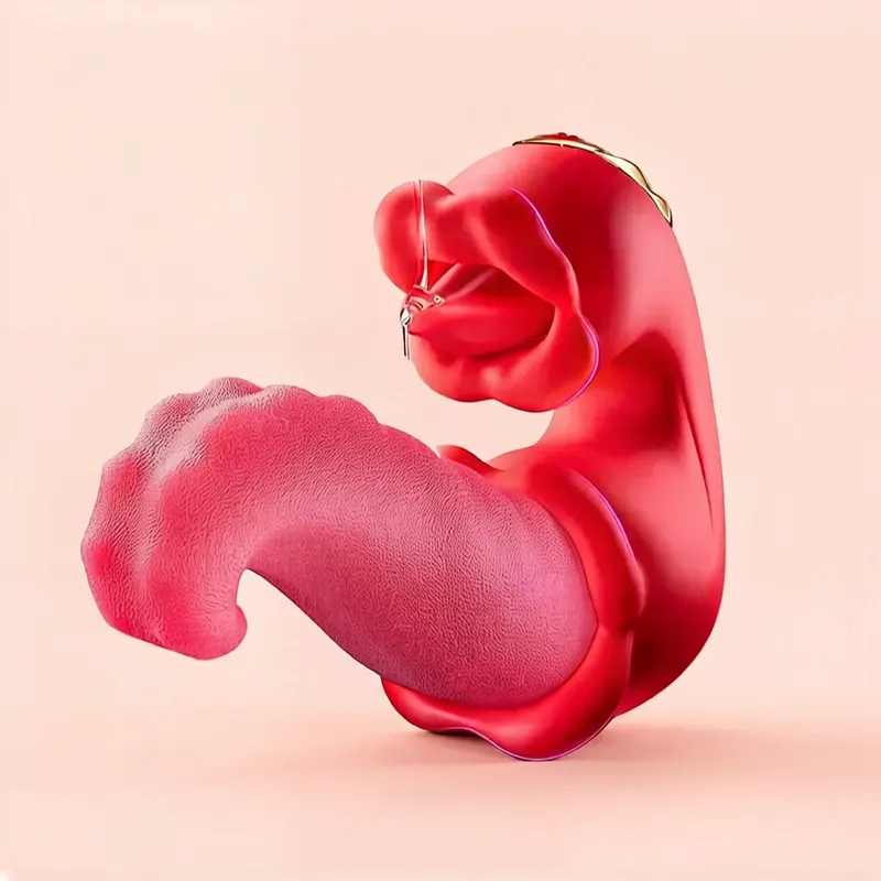 3-in-1 Rose Tongue Vibrator