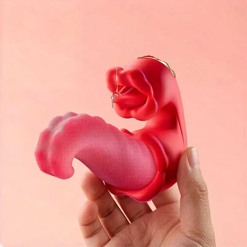 3-in-1 Rose Tongue Vibrator