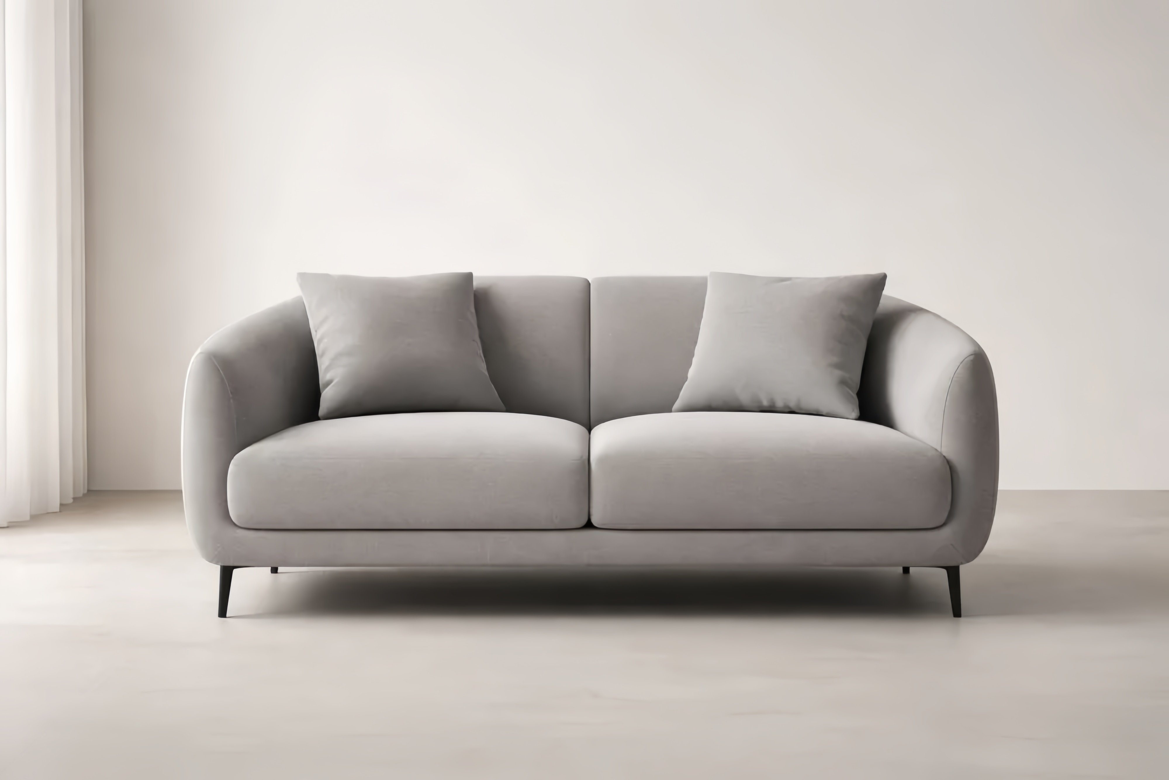 Divano lineare piccolo e a due posti