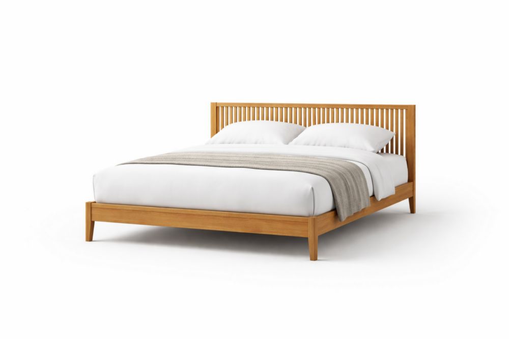 Letto in legno massello Lunghezza 210 cm x Larghezza 170 cm x Altezza 90 cm