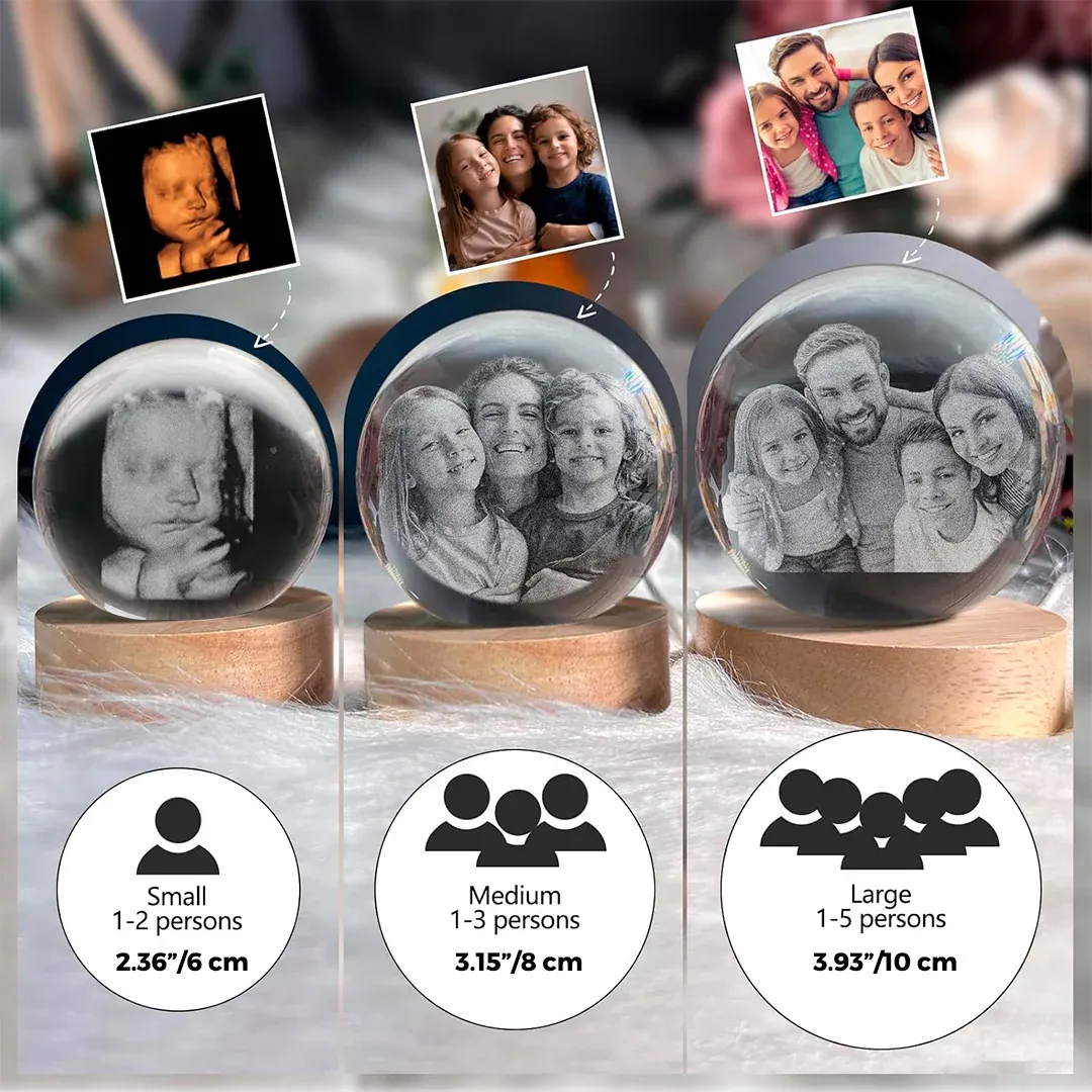 Crystal Sphere with Personalized Engraving